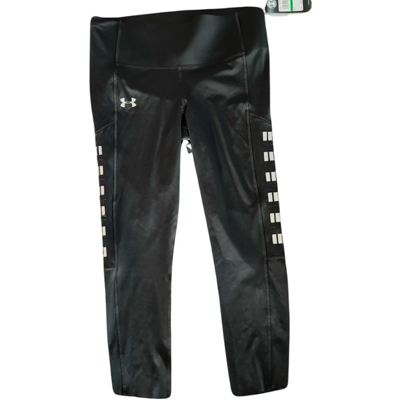 Women’s Under Armour Athletic Leggings, NWT, Large, Black - Picture 1 of 4